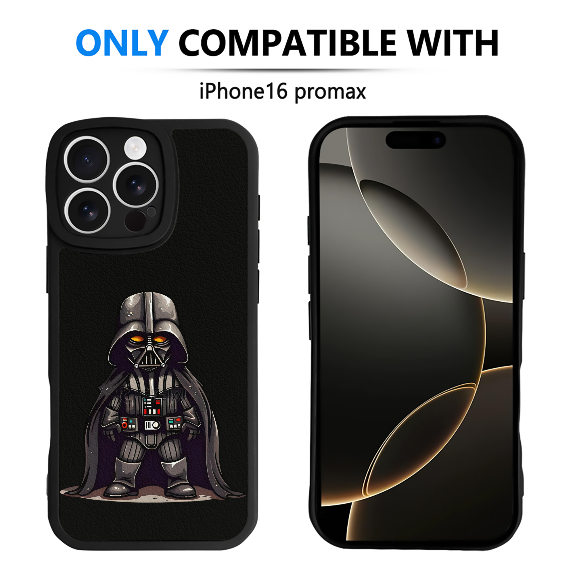 （画像用） スター・ウォーズ Star Wars 【iPhone 16シリーズ対応】シリコンスマホケース（レザー調） 材質：シリコン